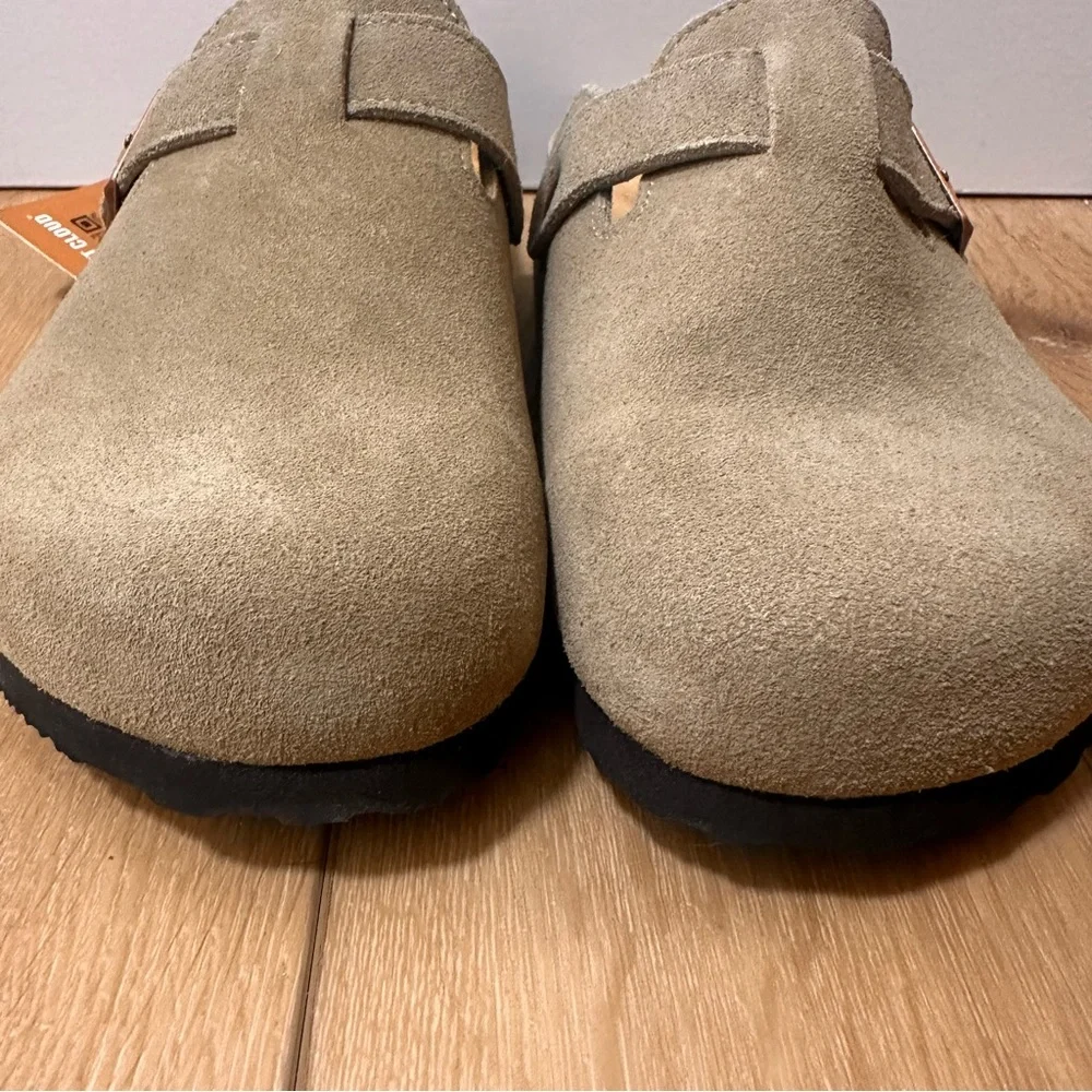 Women’s Project Cloud Suede Clogs in Tan - Picture 4 of 11
